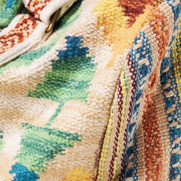 SOLD OUT Colorful Carmel Western Ethnic Handmade Navajo Pattern Large Travel - Picture 8 of 8